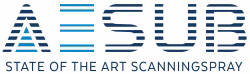 AESUB scanning spray logo used for 3D scanning surface preparation